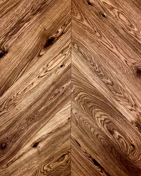 Golden Character Chevron Engineered Flooring Product