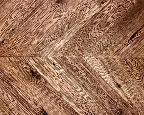 Character Natural Oiled Chevron Engineered Floor 