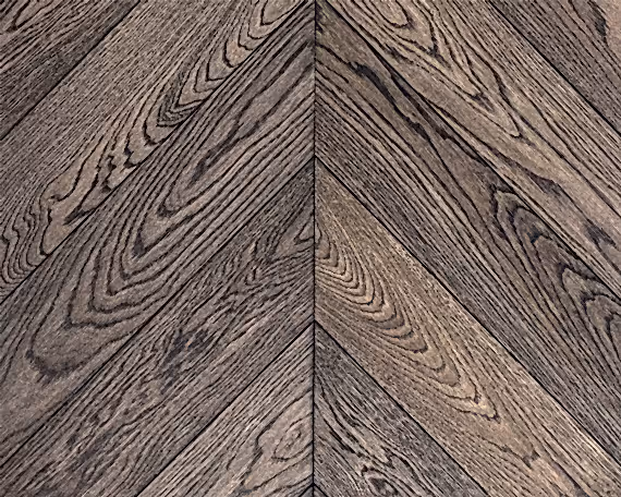 Charred Oak Chevron Engineered Floor 