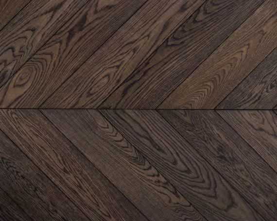 Charred Oak Chevron Engineered Floor 