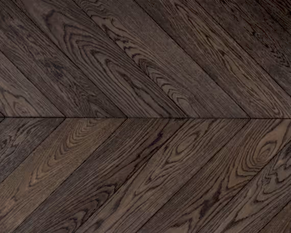 Charred Oak Chevron Engineered Floor 
