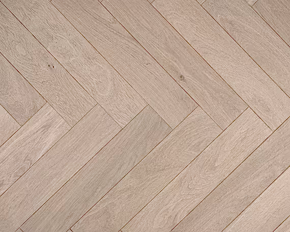 Clay White Herringbone Engineered Floor 