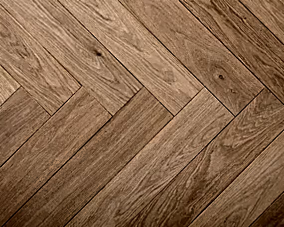 Clear Transparent Herringbone Engineered Floor 