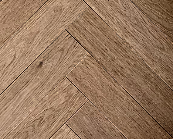 Clear Transparent Herringbone Engineered Floor 