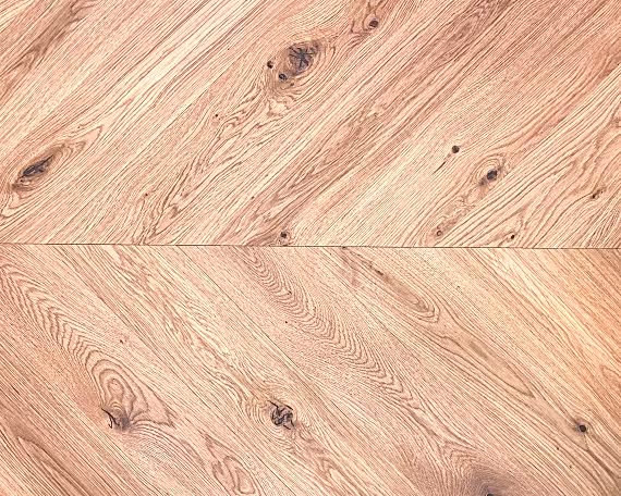Rustic Natural Oiled Chevron Engineered Floor 