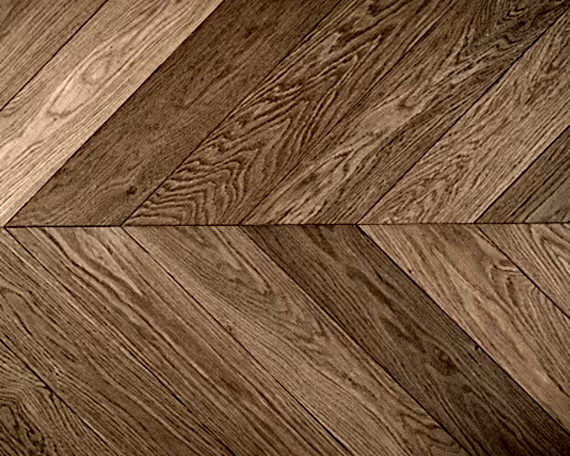 Double Smokey George Chevron Engineered Floor 
