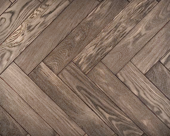 Elephant Light Grey Herringbone Engineered Floor 