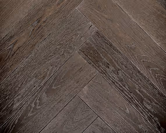 Light Grey Stone Herringbone Engineered Floor 