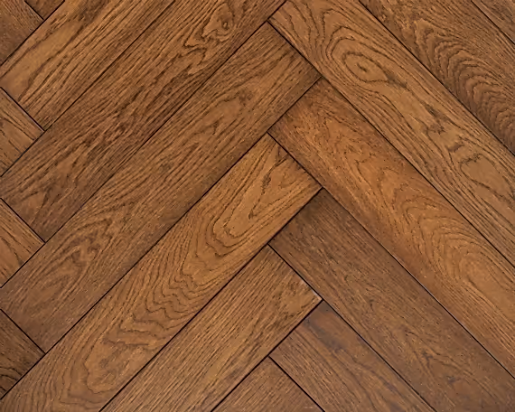 Dark Walnut Herringbone Engineered Floor 