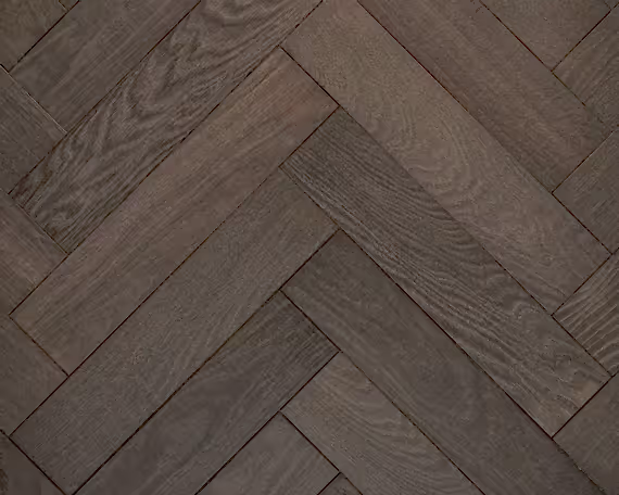 Elephant Grey Herringbone Bandsawn Engineered Floor 