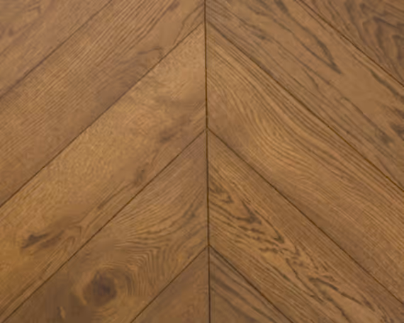 Nutmeg Satin Chevron Engineered Floor 