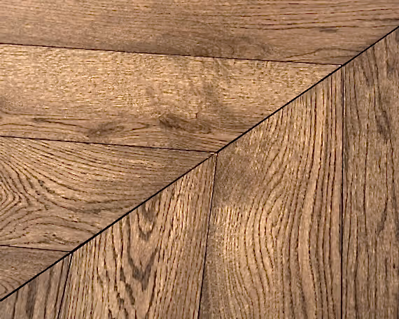 Nutmeg Satin Chevron Engineered Floor 
