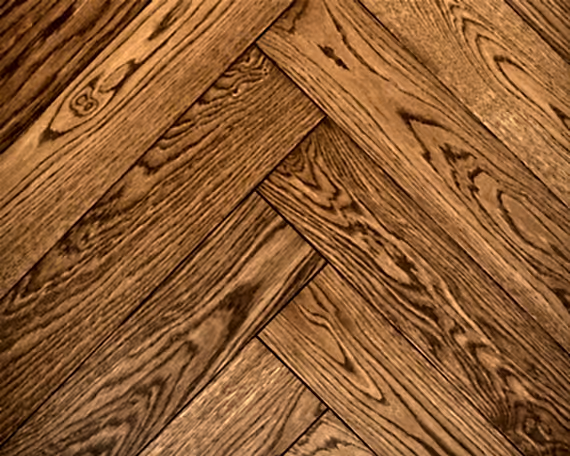 Saffron Brown Herringbone Engineered Floor 