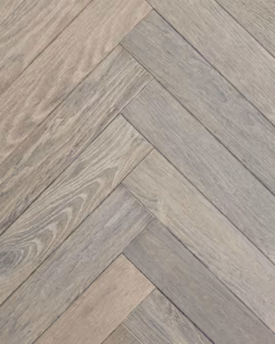Silver Washed Parquet Engineered Flooring Product