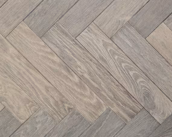 Silver Washed Parquet Engineered Floor 