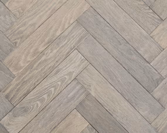 Silver Washed Parquet Engineered Floor 