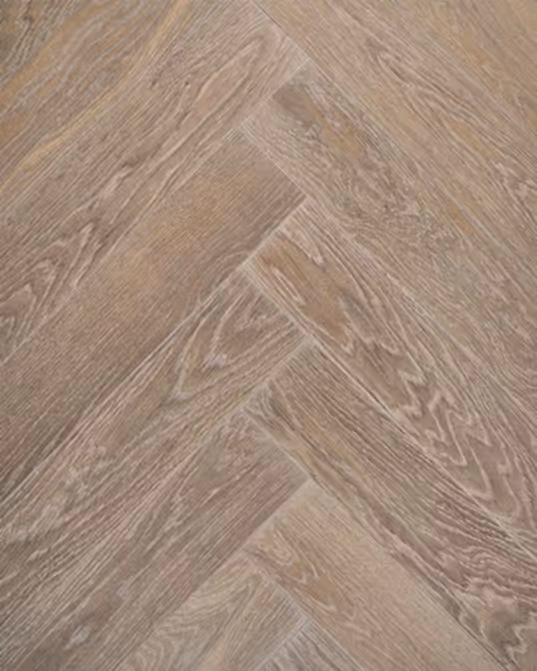 Smokey Light Grey Herringbone Engineered Flooring Product