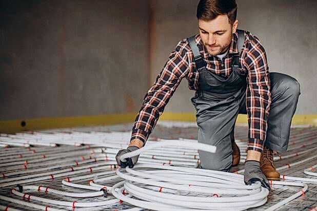 underfloor heating installation